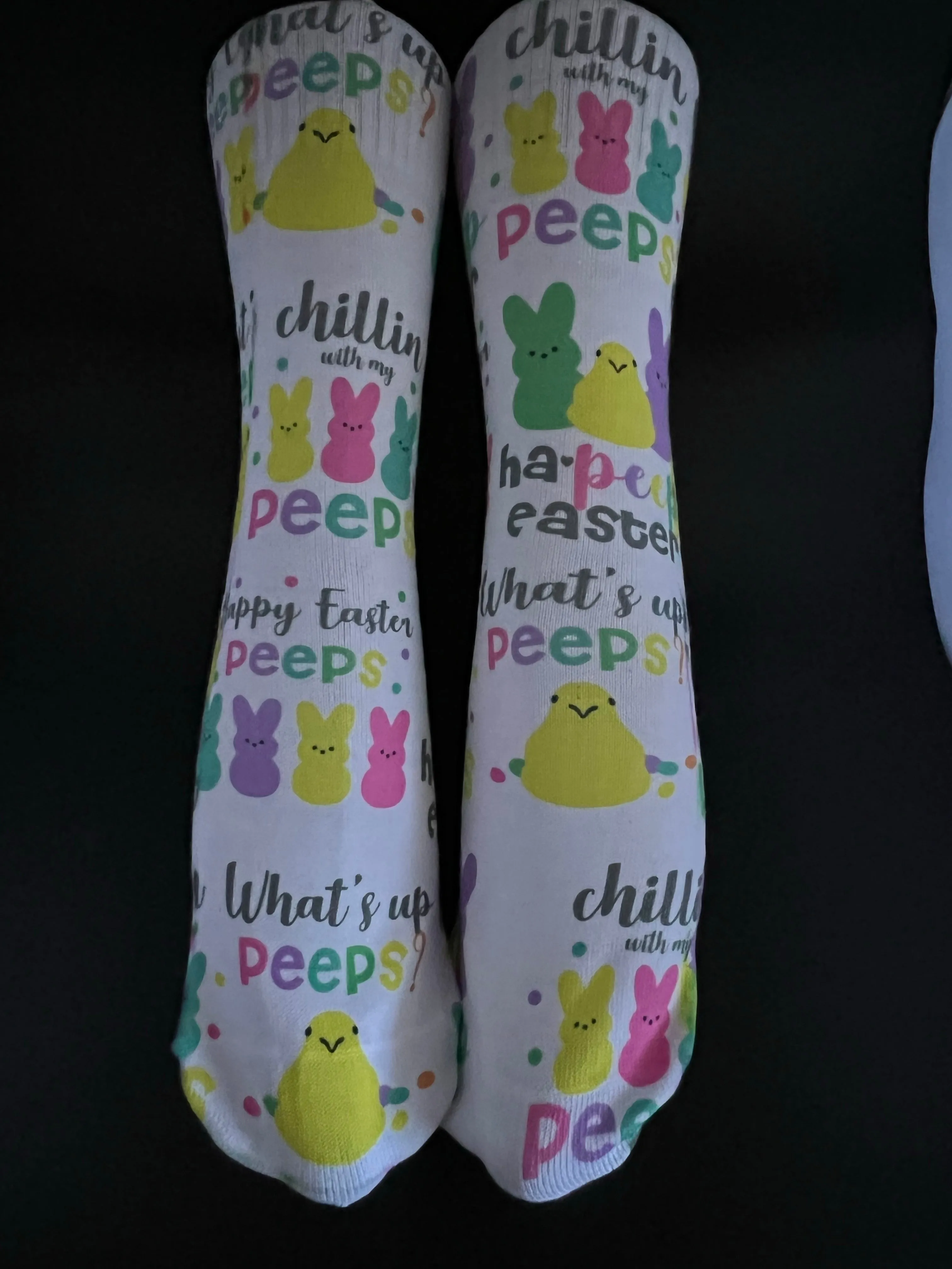My peeps novelty socks