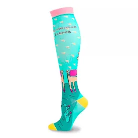 No Drama Llama Knee High Socks