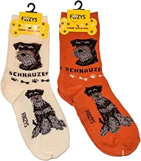 Orange Schnauzer Socks