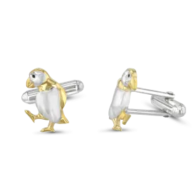 Oscar the Puffin Cufflinks