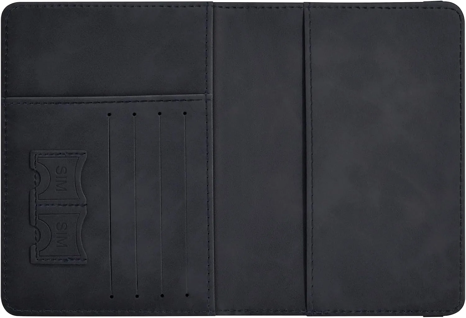 Passport Holder, Passport Cover with Credit Card Slot and Boarding Pass Slot Combo, Passport Wallet Case Book Travel Must Have, RFID Blocking Leather Travel Accessories, Black