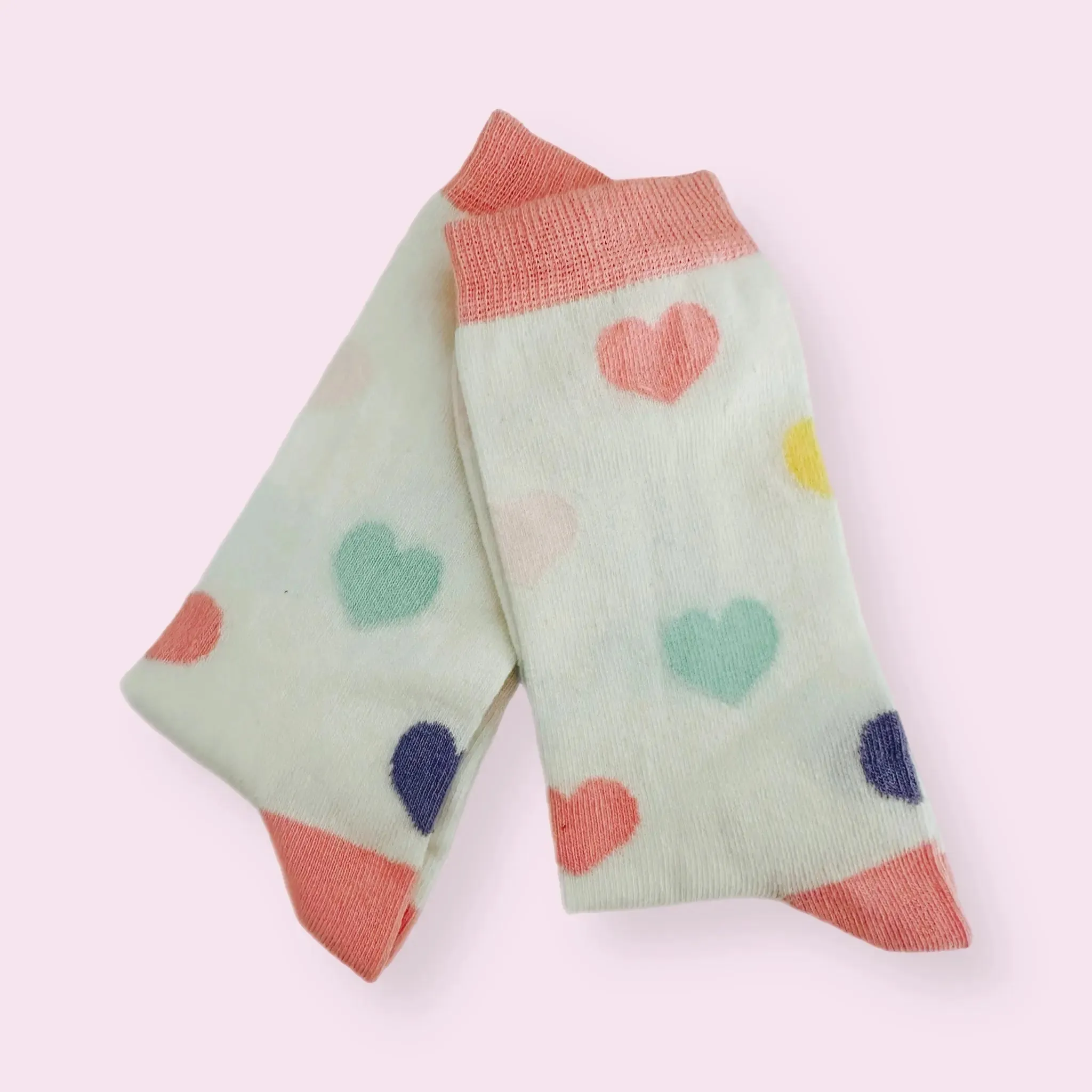 Pastel Love Hearts Socks