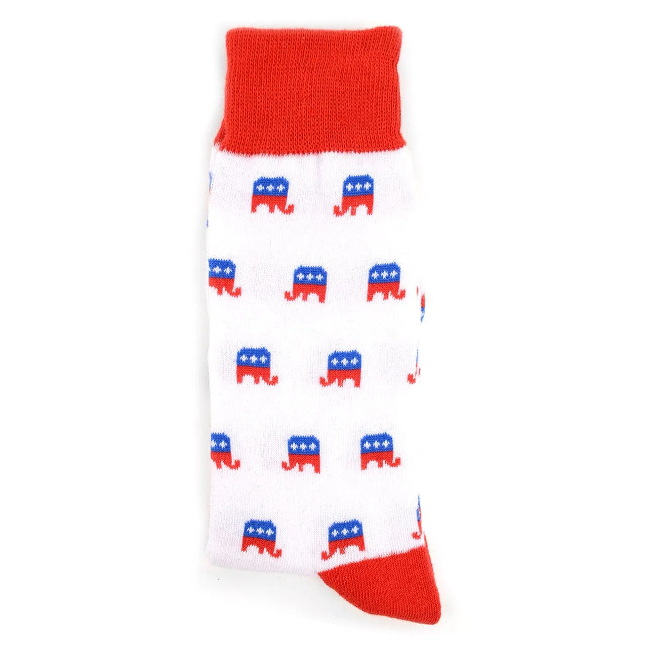Patriotic Republican Socks Parquet Men's Fun Crew Socks *