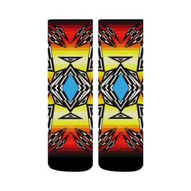 Prairie Fire Medicine Wheel Crew Socks