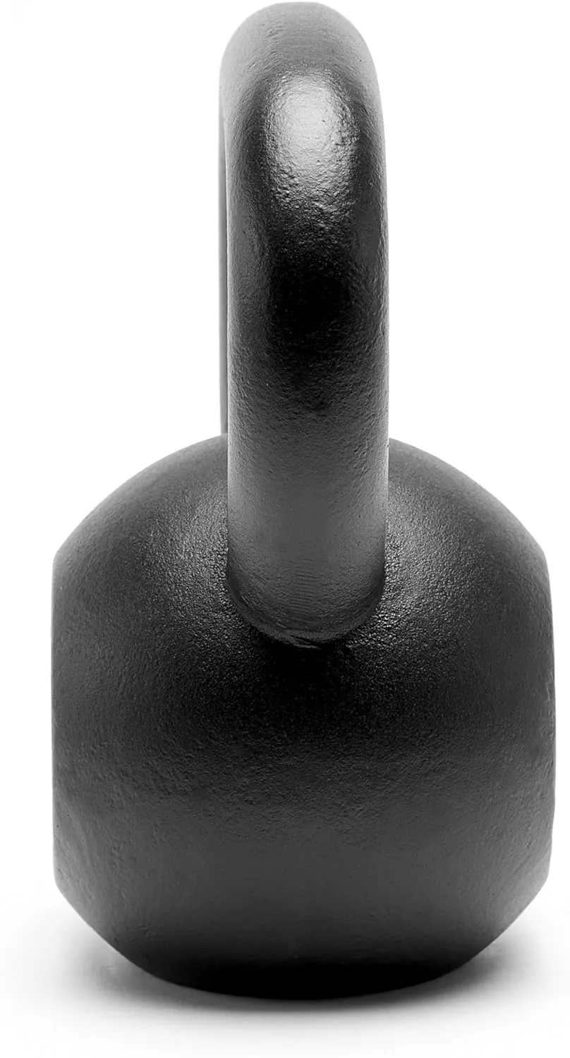 Premium Powder Coated Solid Cast Iron Kettlebell Weights 5, 10, 15, 20, 25, 30, 35, 40, 45 lbs