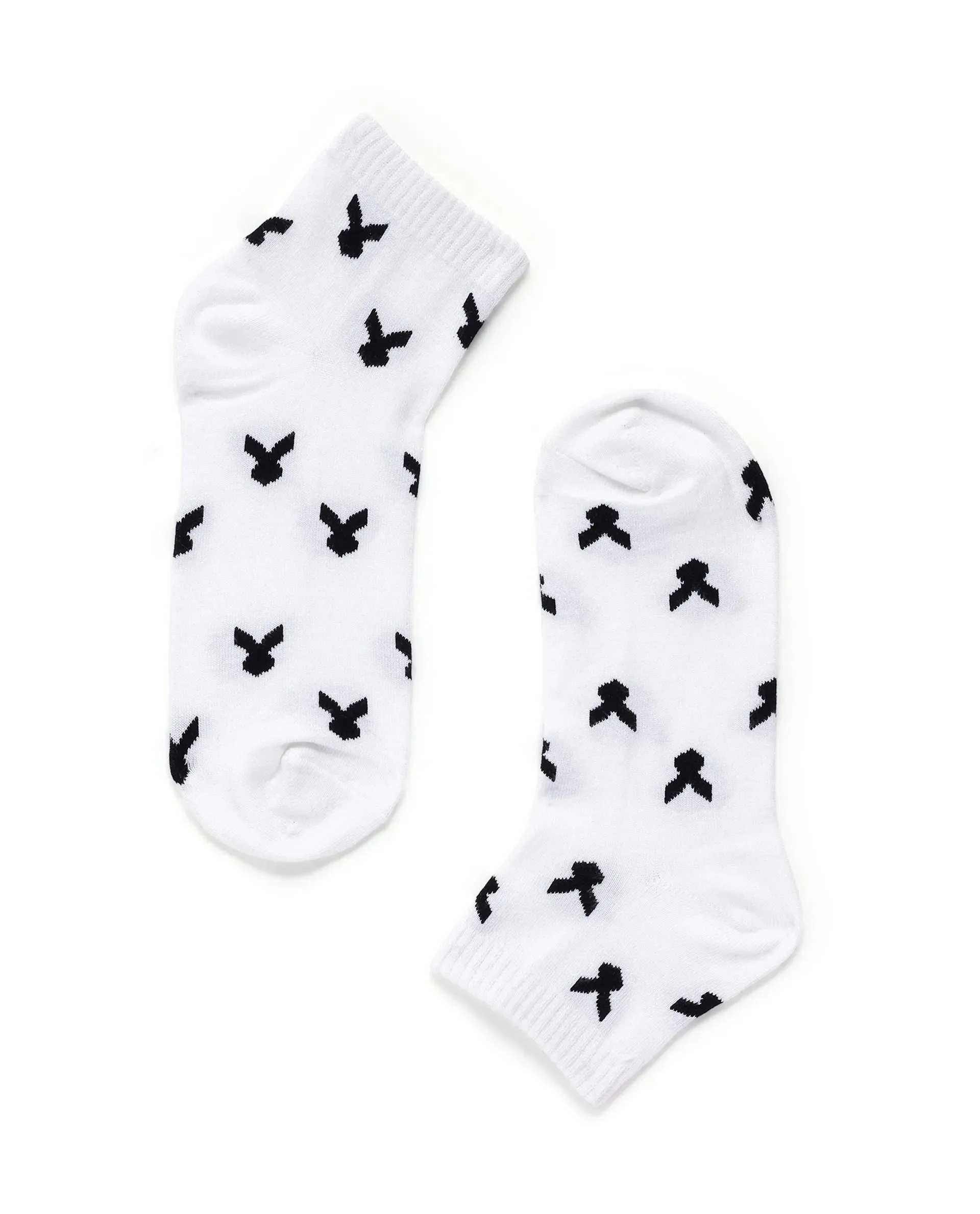 Rare Rabbit Men Loger - 1 White High Ankle Socks