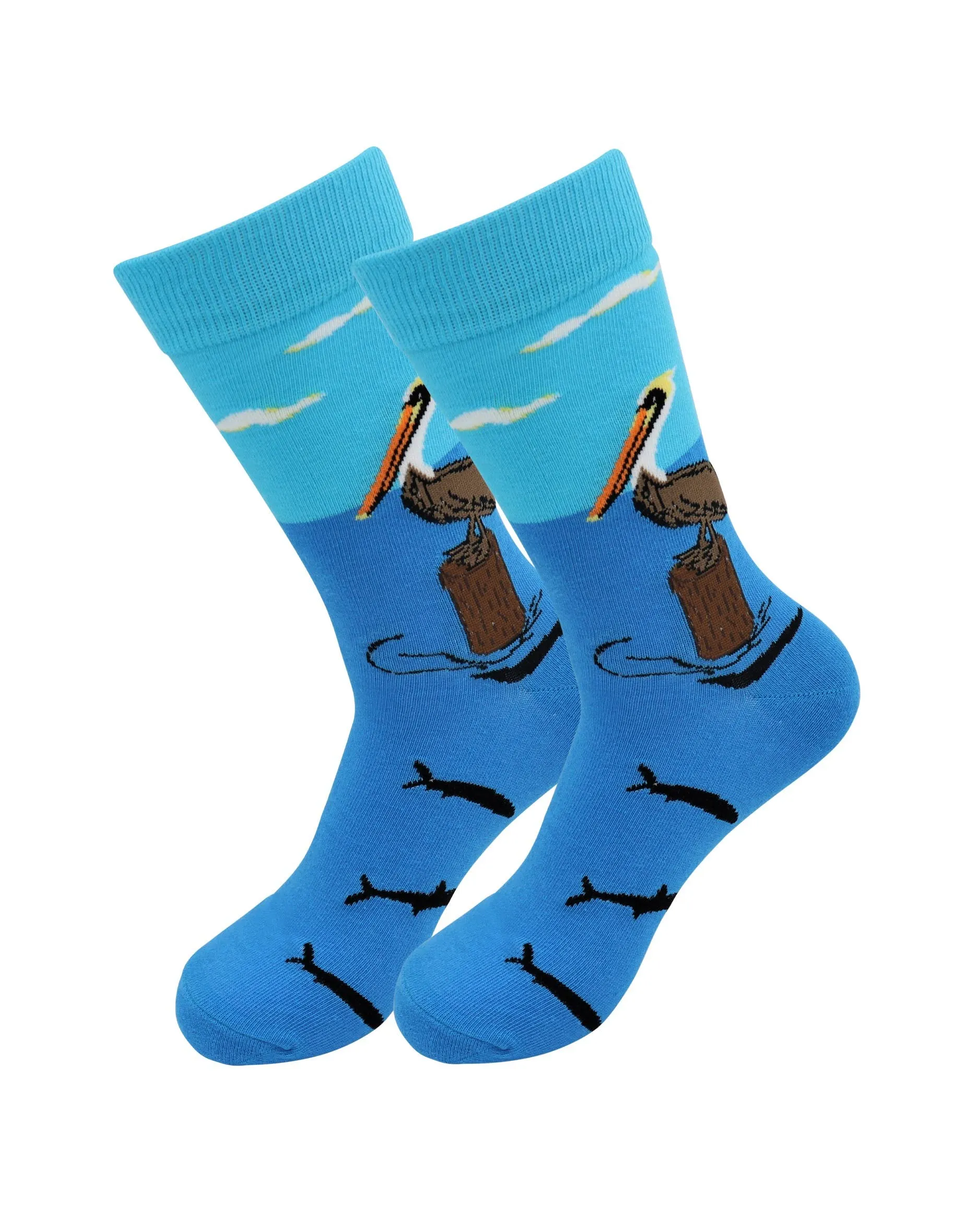 Sick Socks – Pelican & Fish - Exotic Animal Casual Socks