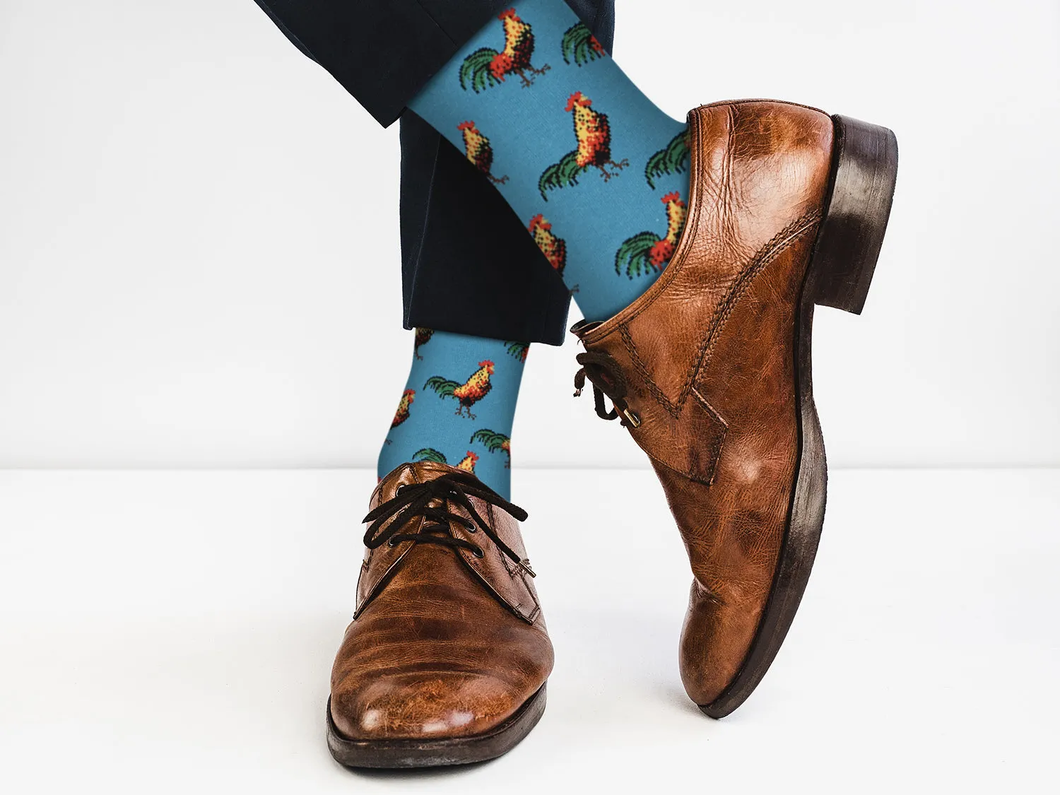 Sick Socks – Rooster / Cock - Animals Casual Dress Socks