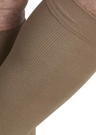Sigvaris 822C/S Microfiber for Men, 20-30 mmHg, Knee High, Silicone Band