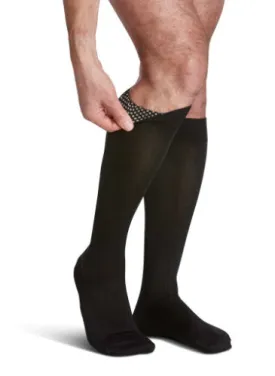 Sigvaris 822C/S Microfiber for Men, 20-30 mmHg, Knee High, Silicone Band