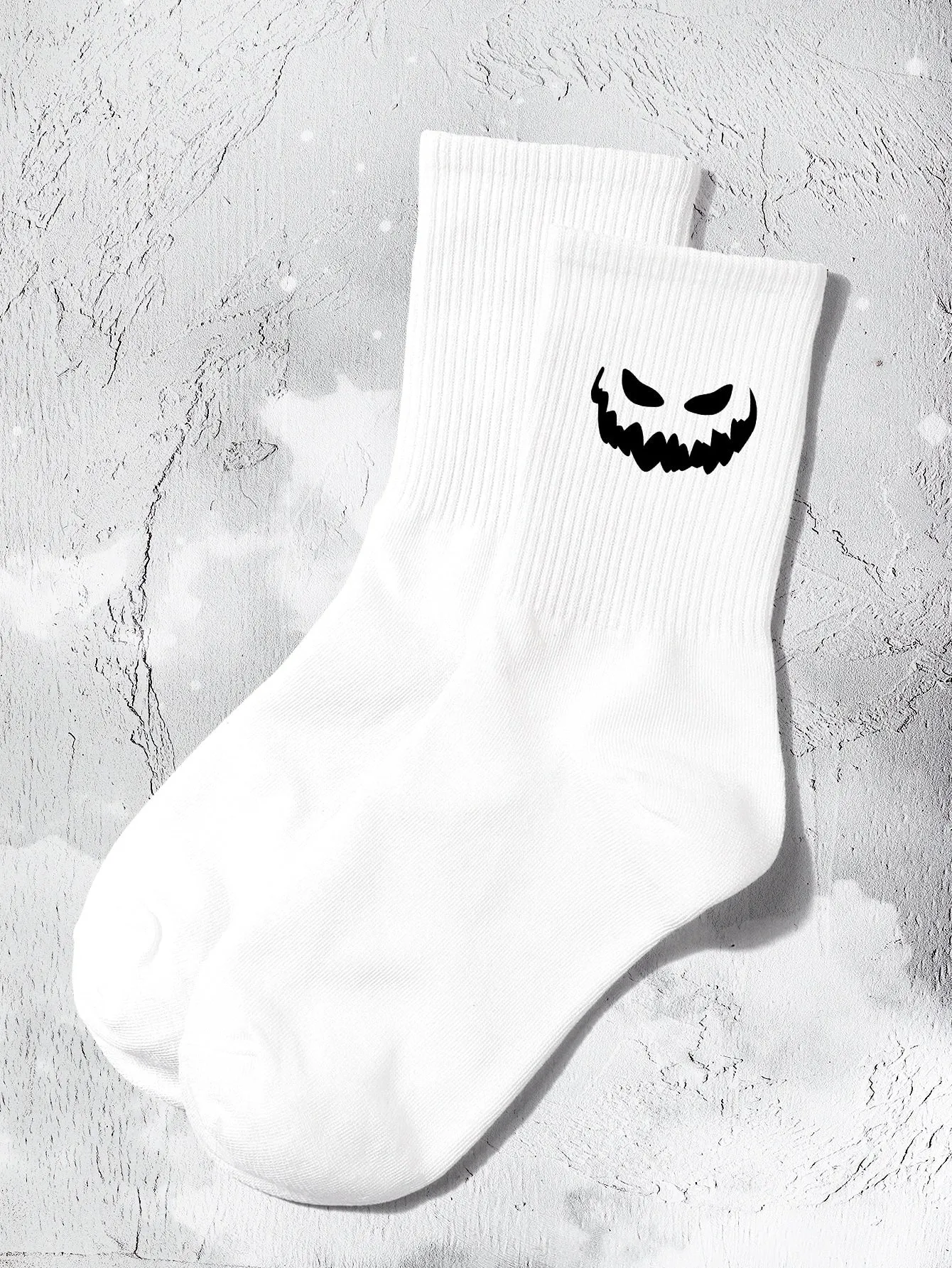 Smile Face Print Socks Funny Socks for Women Novelty Socks Funky Socks Gift for