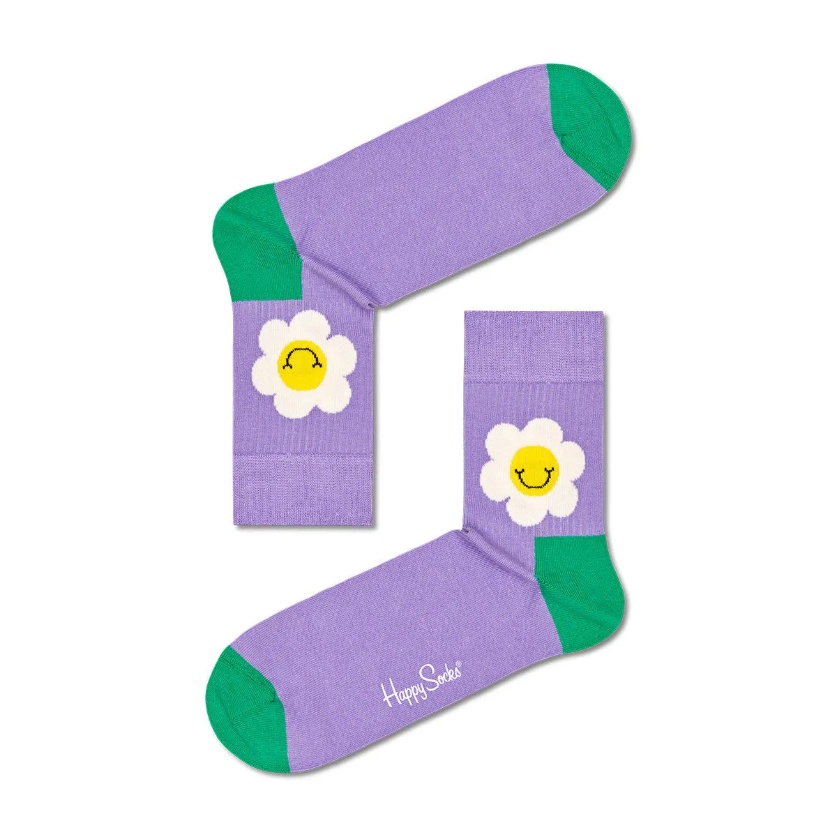 Smiley Daisy 1/2 Crew Sock (5000)