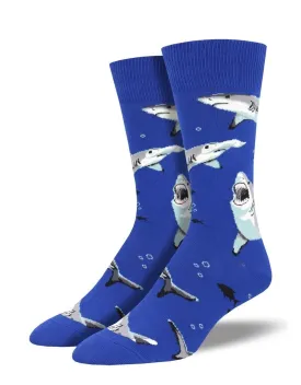 SockSmith Men Crew Shark Chums