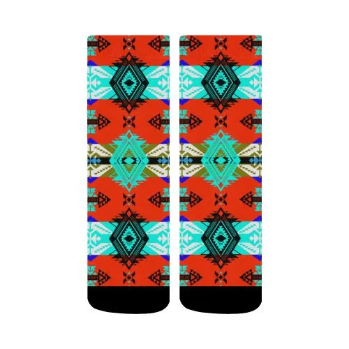 Sovereign Nation Blue Crew Socks
