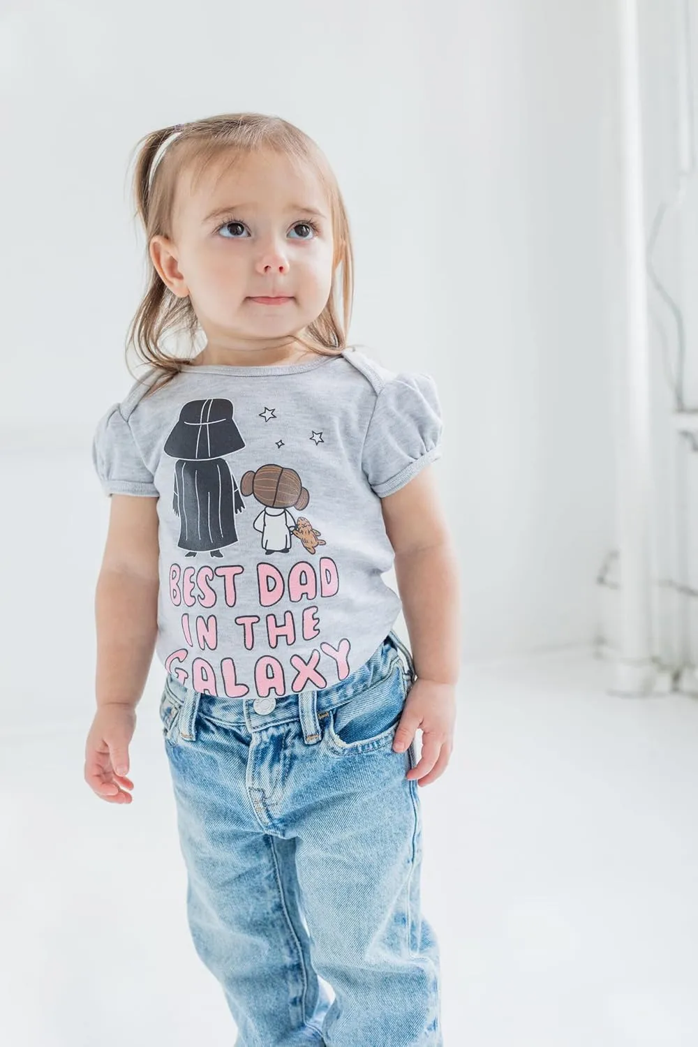 STAR WARS Father's Day Christmas Baby Girls Bodysuit Newborn to Infant Sizes (Newborn - 24 Months)