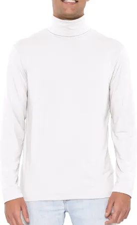 STRETCH IS COMFORT Mens Oh So Soft Luxe Long Sleeve Stretch Turtleneck