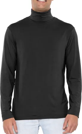 STRETCH IS COMFORT Mens Oh So Soft Luxe Long Sleeve Stretch Turtleneck