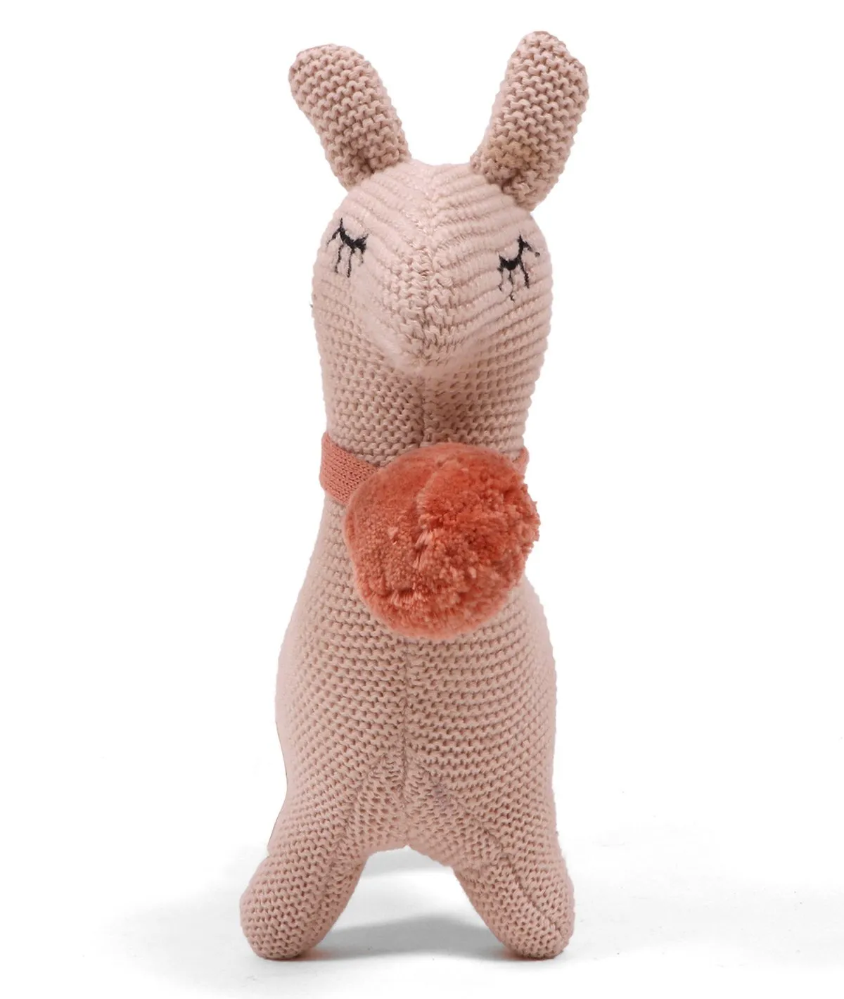 Sweet Llama - Shell Color 100% Cotton Knitted Stuffed Soft Toy for Babies / Kids