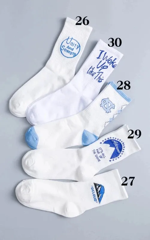 Trendy Mid-Barrel Cotton Socks