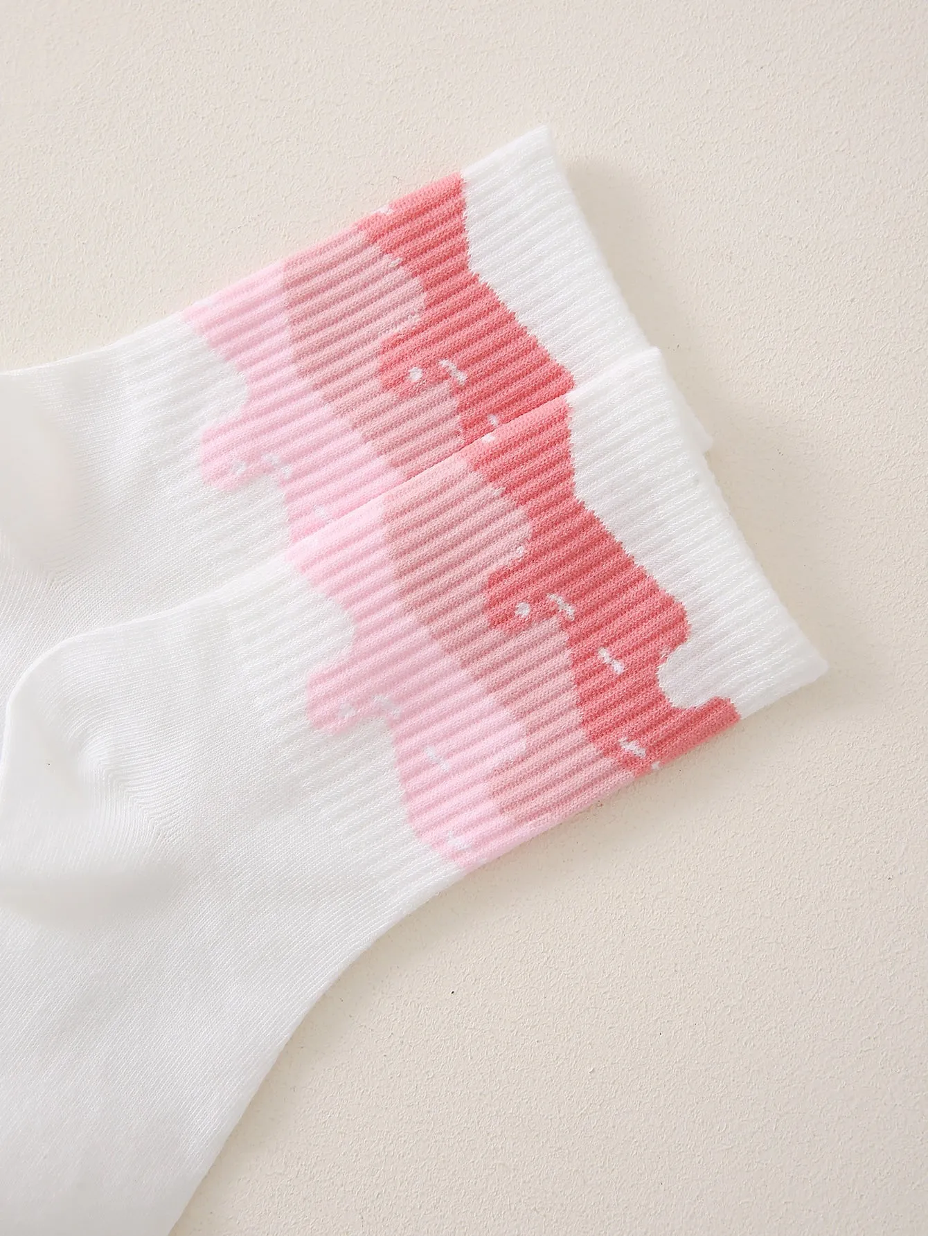 Tri-Tone Decor Crew Socks Funny Socks for Women Novelty Socks Funky Socks Gift