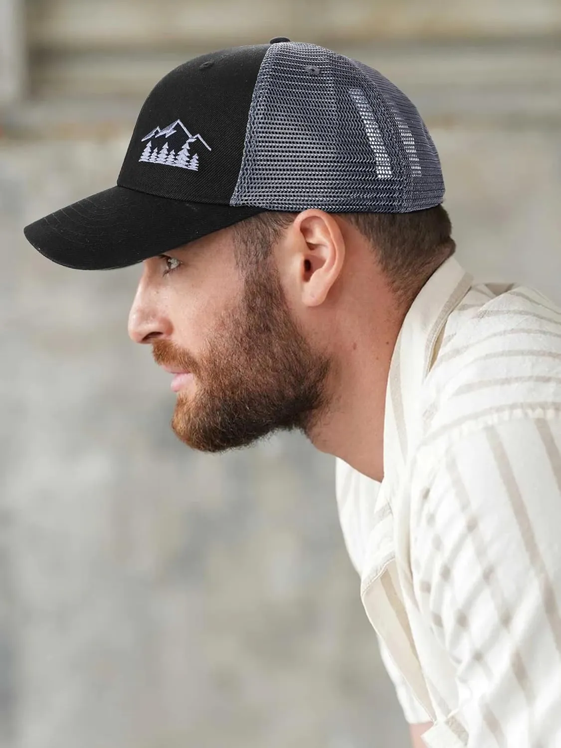 Trucker Hats for Men - Baseball Cap Adjustable Snapback Breathable Classics Mesh Back Cap Multicolor XL