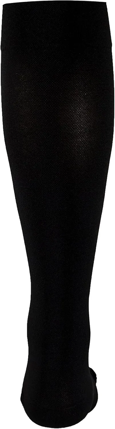 Truform 15-20 mmHg Compression Stockings for Men and Women, Knee High Length, Closed Toe