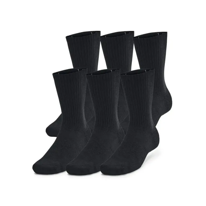 Under Armour Unisex UA Training Cotton 6-Pack Crew Socks