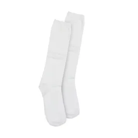 UNISEX WHITE KNEE LEVEL SOCKS