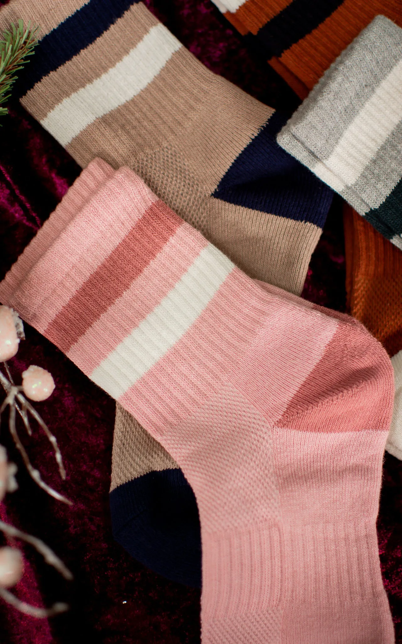 Varsity Stripe Crew Socks