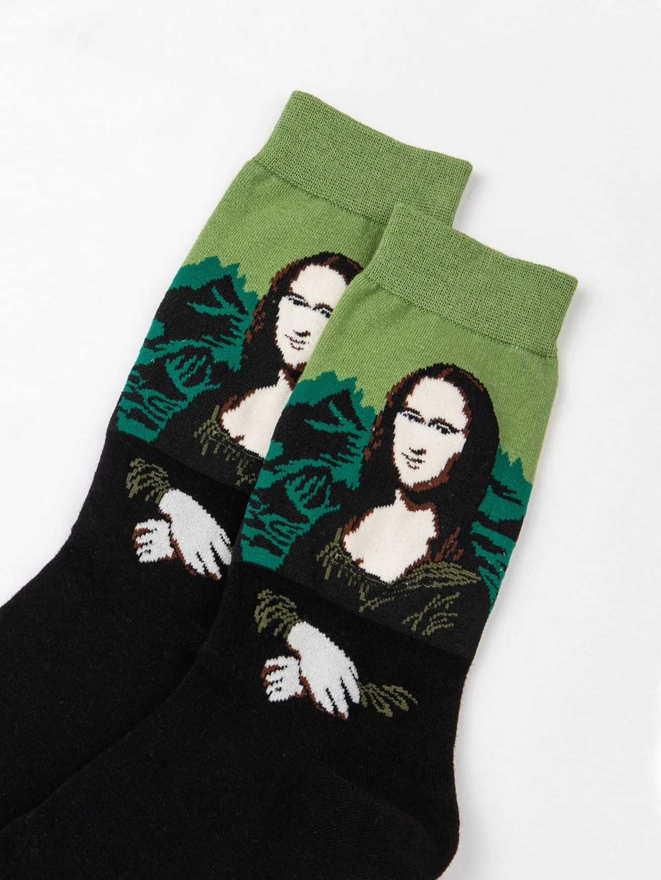 Women Portrait Socks, Painting Crew Socks, Funny Socks for Women, Novelty Socks, Funky Socks, Gift for Her