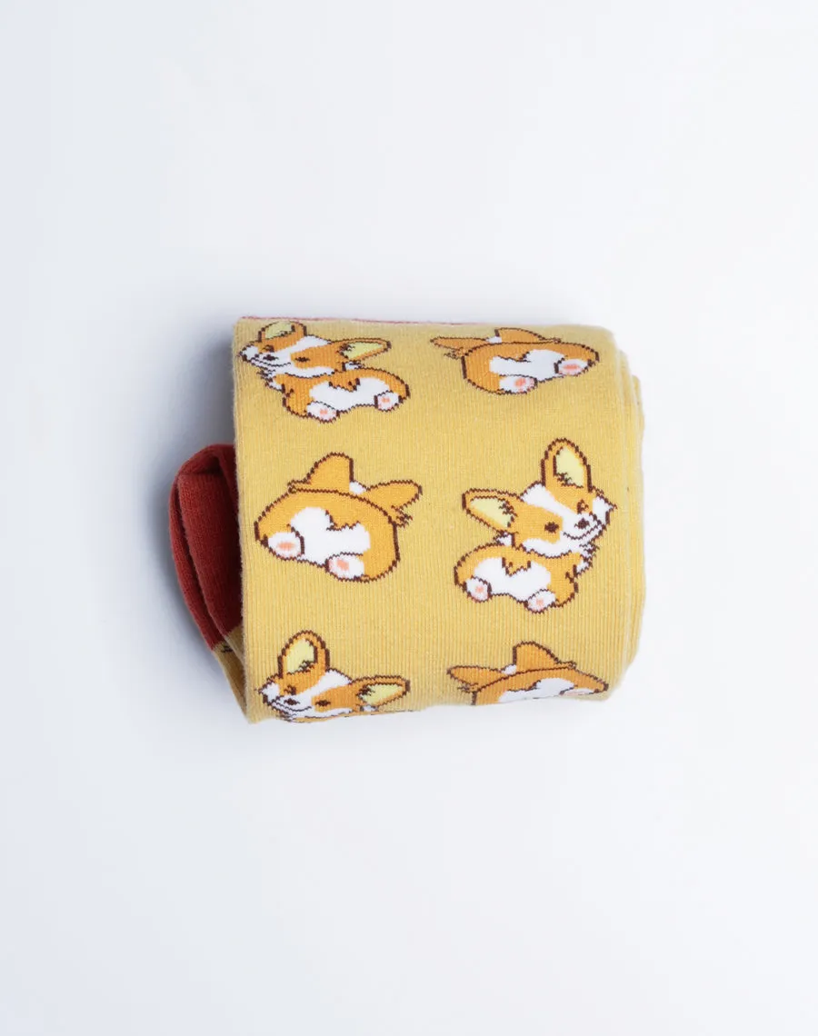 Women's Corgi Love Dog Crew Socks