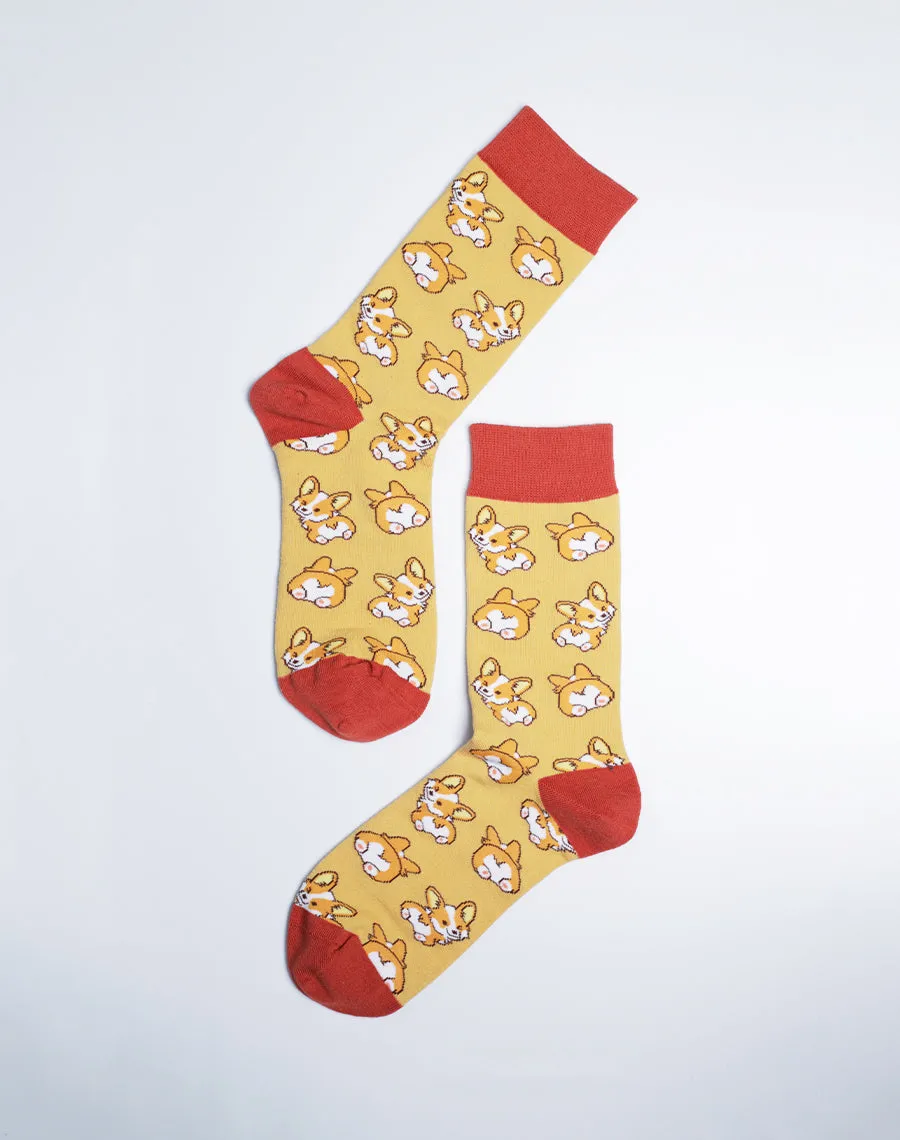 Women's Corgi Love Dog Crew Socks