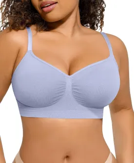 Women's Wireless Seamless Bras No Underwire Stretch Adjustable Bralettes Comfortable Soft Everyday Bra
