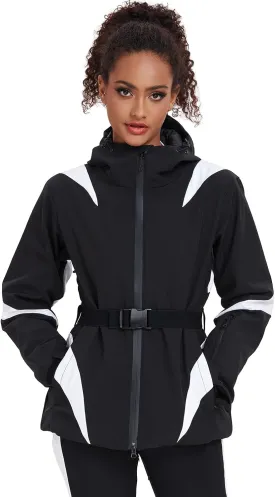 YEEFINE Ski Jackets for Women Waterproof Snowboard Jacket Winter Ski Outfits Outdoor Warm Snow Coats Windbreaker